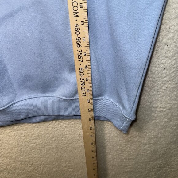 Michigan Spellout Sweatshirt Women's Medium State of Mine Light Blue NWT - Picture 9 of 9